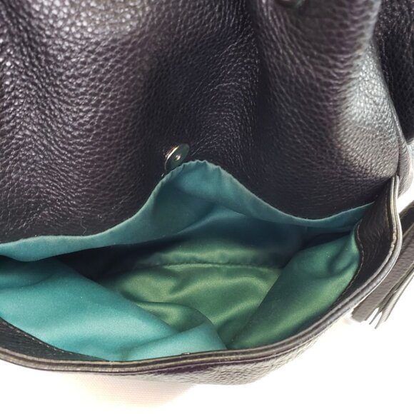 Coach AVERY Black Pebble Leather HOBO Drawstring Shoulder Bag Purse Style 27003 - Picture 9 of 15